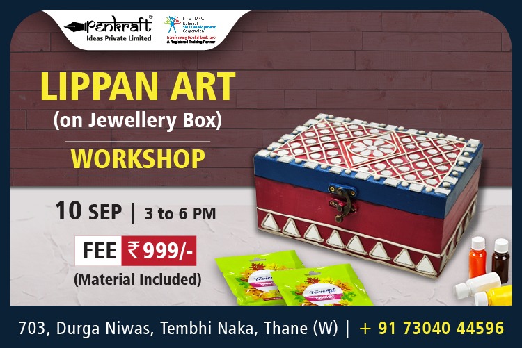 Penkraft Lippan Art on Jewellery Box Workshop! 
